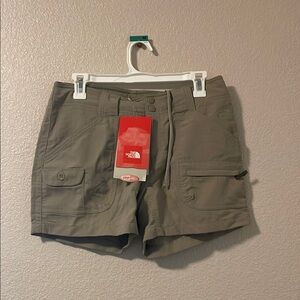 The North Face Tan Cargo Shorts Durable Outdoor Wear